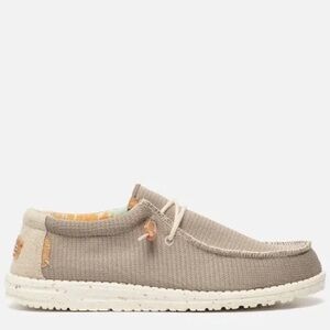 Hey Dude Wally Eco Sox Cobblestone Men's Gray Slip-On Loafers - Size 13